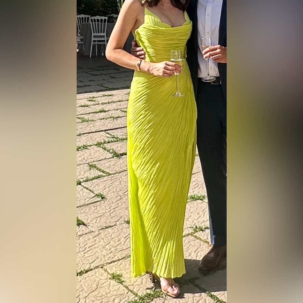Maria Lucia Hohan Leonie dress in lime size 38/6 - Picture 4 of 7